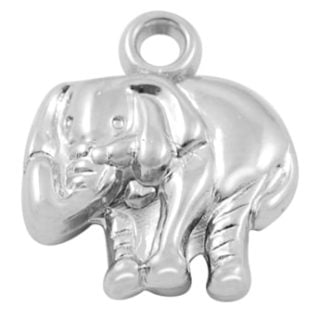 Bedel olifant acryl zilver dieren