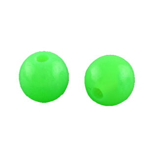 Kraal rond 6mm neon groen