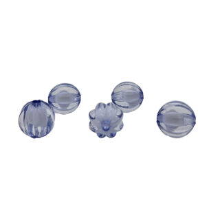 Blauwe kralen acryl transparant