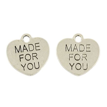 Made for you bedel hart zilver