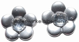 Cabochon zilver strass