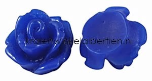 Cabochon roos donkerblauw