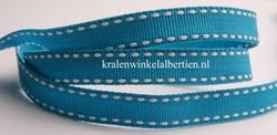 Band lint blauw met stiksel