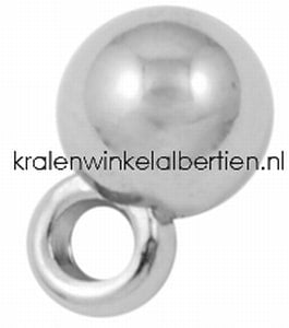 Rond bolletje bedel zilver sieraden maken acryl