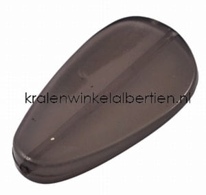 Acryl kralen zwart  grijs 37mm 4 stuks