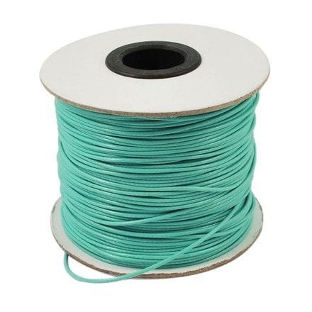 Polyester waxkoord 0.5mm licht turquoise