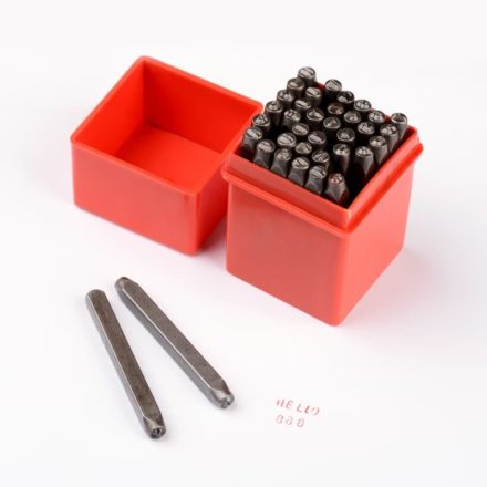 Slagstempels leer metaall sieraden maken letters