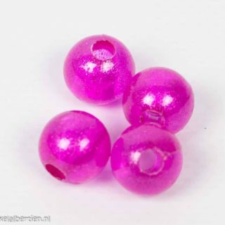 Roze kralen met glitters