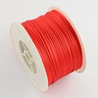 Nylon koord rood 1mm satijn