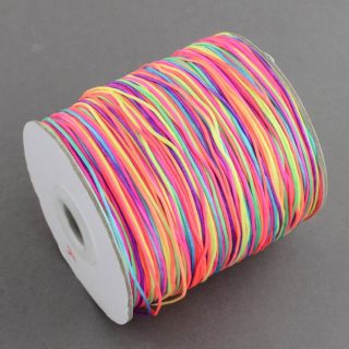 Regenboog nylon koord 1mm