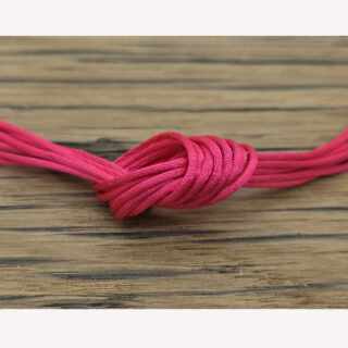 Nylon koord fuchsia roze 1mm 3 meter satijnkoord