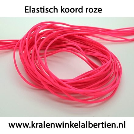 elastiek roze nylon