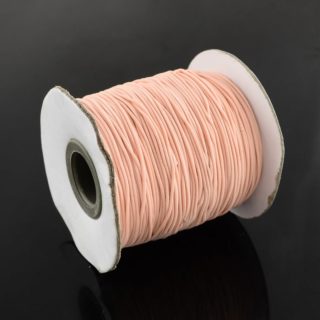 Elastisch nylondraad peach 1mm goedkoop elastiek