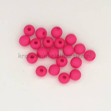 Ronde kralen roze 8mm groot armbandjes sleutelhangers maken