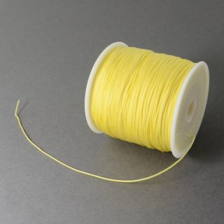 Nylon koord geel 0.7mm nylondraad goedkoop per meter