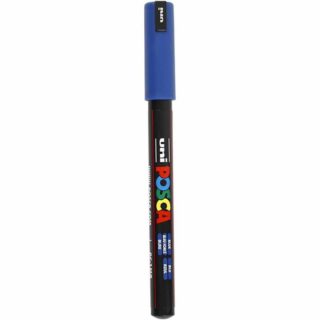 Blauwe waterbasis pen uni posca 0.7mm