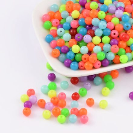 Kinderkralen groothandel verpakking neon kralen 6mm goedkoop voordeel heel veel kraaltjes