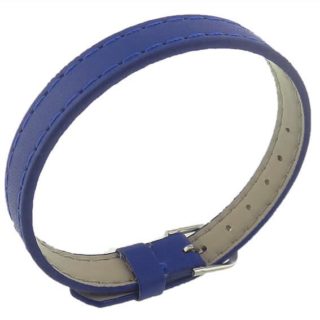 Pu leren armbanden armband goedkoop blauw blauwe leer horloge sluitng verstelbaar met naam