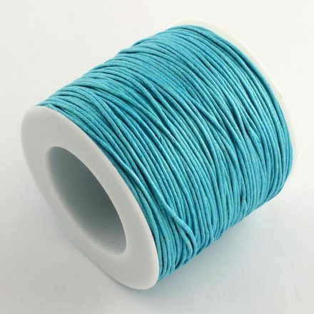 Rol waxkoord aqua 1mm blauw