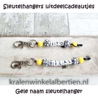 Sleutelhangers uitdeelcadeautjes voetbal