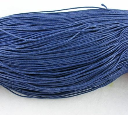 Waxkoord donker blauw 1mm rijg koord sterk goedkoop