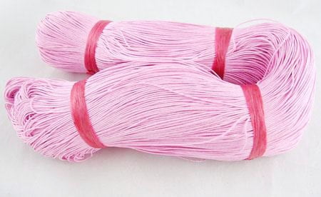 Waxkoord roze 1mm sterkt per meter goedkoop lichtroze