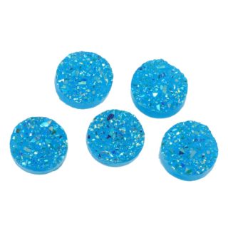 Cabochon turquoise 12mm druzy