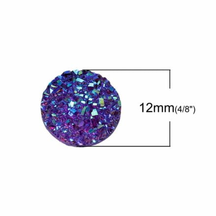 Druzy cabochons 12mm