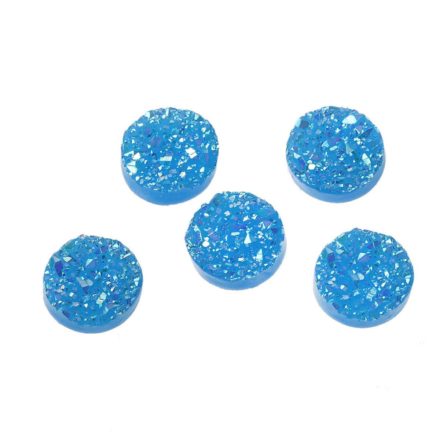 Druzy cabochon blauw 12mm