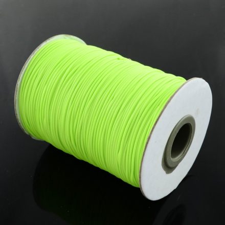 Polyester waxkoord fluor groen neon 1mm