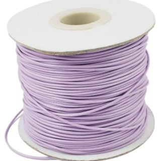 Polyester waxkoord lila 0.5mm