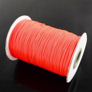 Polyester waxkoord oranje 0.5mm dik