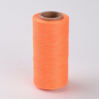 Rol oranje waxkoord polyester 1mm