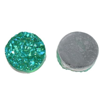 cabochons 12mm groen druzy