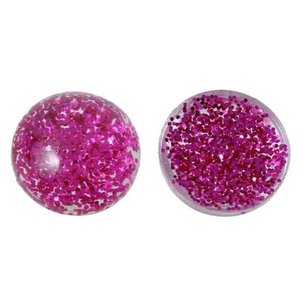 Cabochons roze glitter