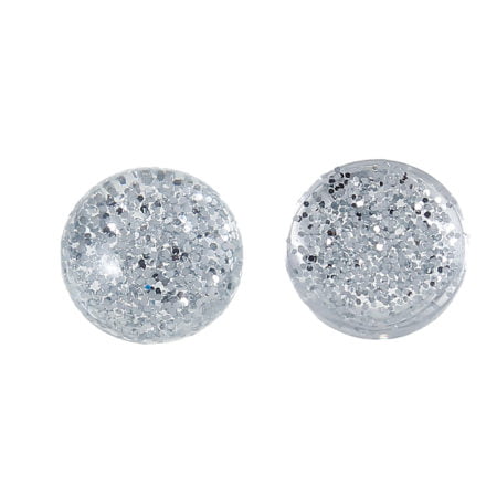 Cabochons zilver glitter