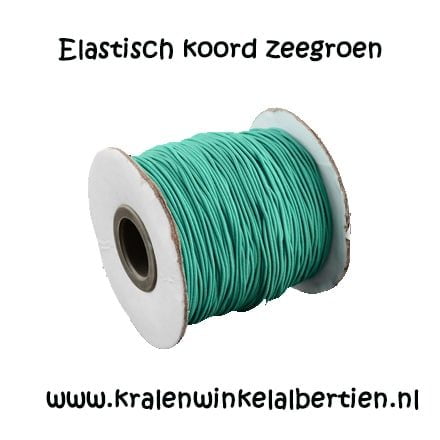 Elastiek sieraden maken zee groen