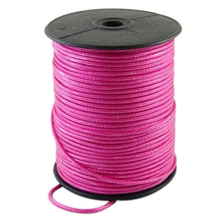 Polyester waxkoord roze 2.5mm