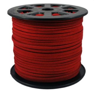 Suède koord rood 3mm