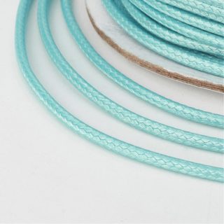 Polyester waxkoord 1.5mm aqua