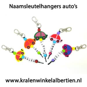 Uitdeelcadeautjes hangers met naam