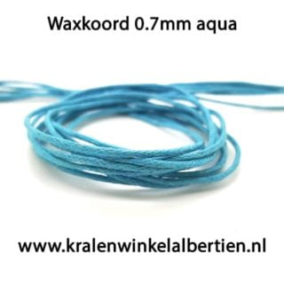 katoen waxdraad 0.7mm dik blauw