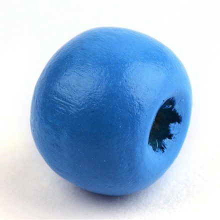 Houten kraaltjes blauw 7mm rond