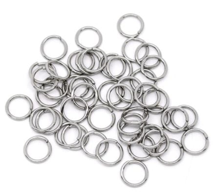 Ringetjes stainless steel 10mm zilver sieraden maken