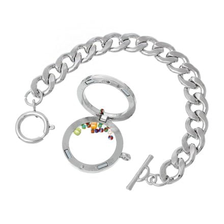 Floating armband charms zilver