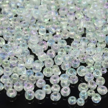 Seed beads 4mm glas transparant ab rocailles