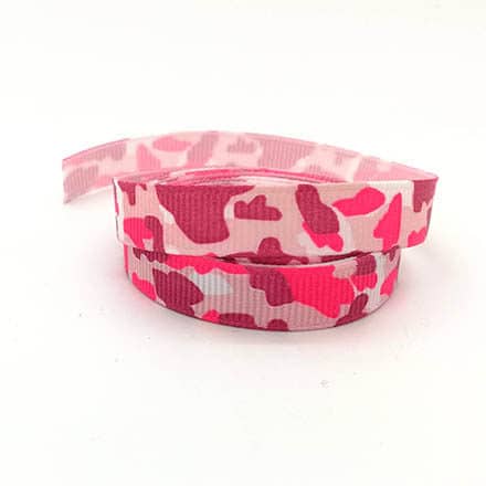 1cm breed grosgrain lint roze legerprint design