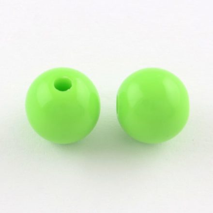 Ronde groene kraaltjes 8mm groot kunststof