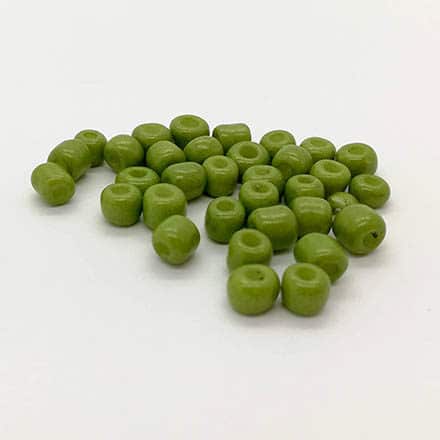 Rocailles 4mm olijf groen 10 gram +/- 130x