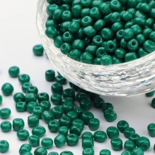 Rocailles seed beads donkergroen 4mm
